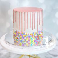 Drip Cake with Sprinkles